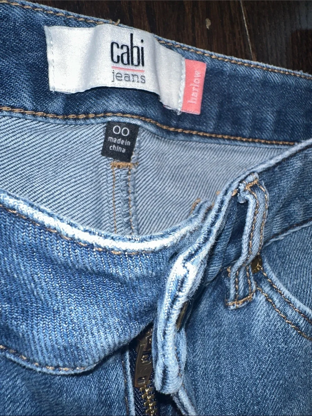 CAbi harlow Blue Denim Jeans size 00